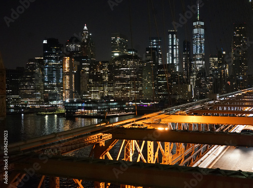 City Views From The Brooklyn Bridge 