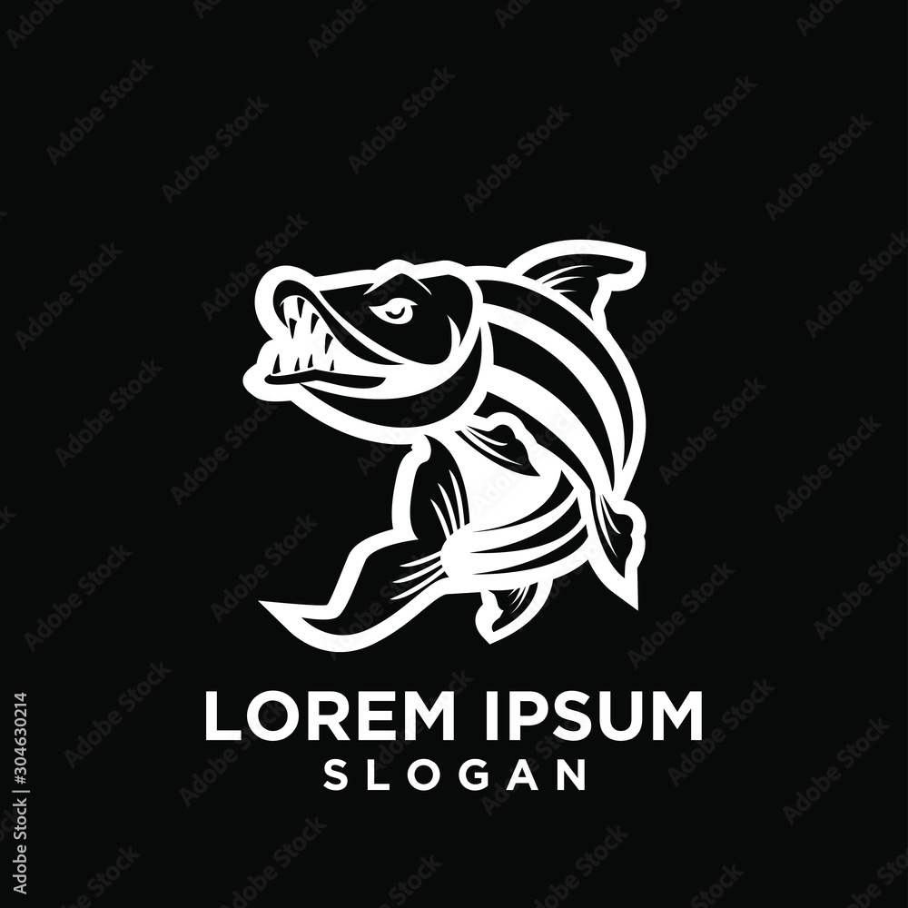 tiger fish logo icon design vector illustration tiger fish logo icon design vector illustration