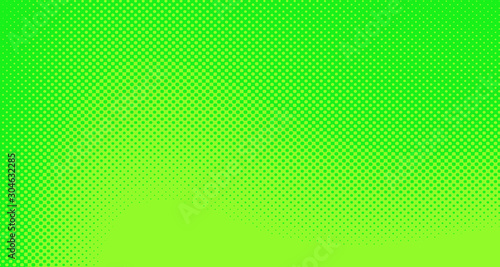 Green yellow pop art background abstract vector comics style blank layout template with clouds beams and isolated dots pattern. For sale banner for your designe 1960s. with copy space eps10