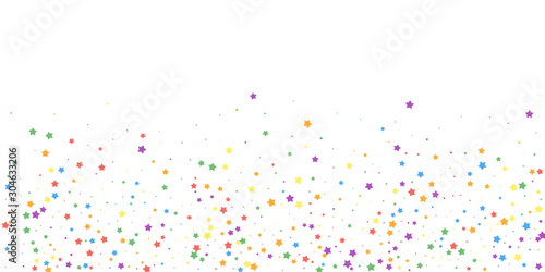 Festive confetti. Celebration stars. Joyous stars 