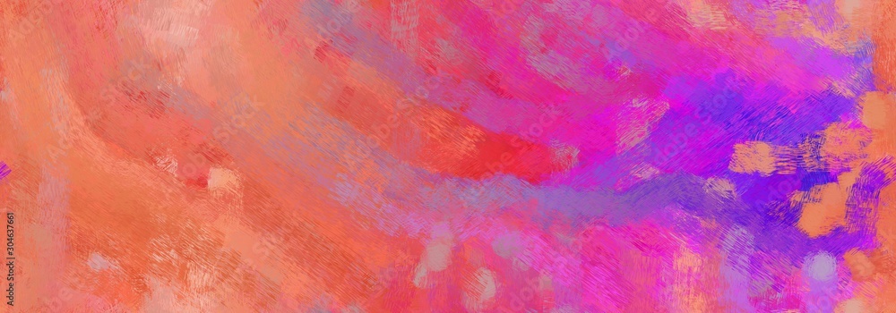 abstract seamless pattern brush painted background with indian red, light coral and dark orchid color. can be used as wallpaper, texture or fabric fashion printing