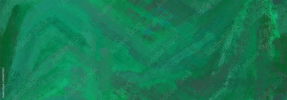 abstract seamless pattern brush painted background with teal green, sea green and medium sea green color. can be used as wallpaper, texture or fabric fashion printing