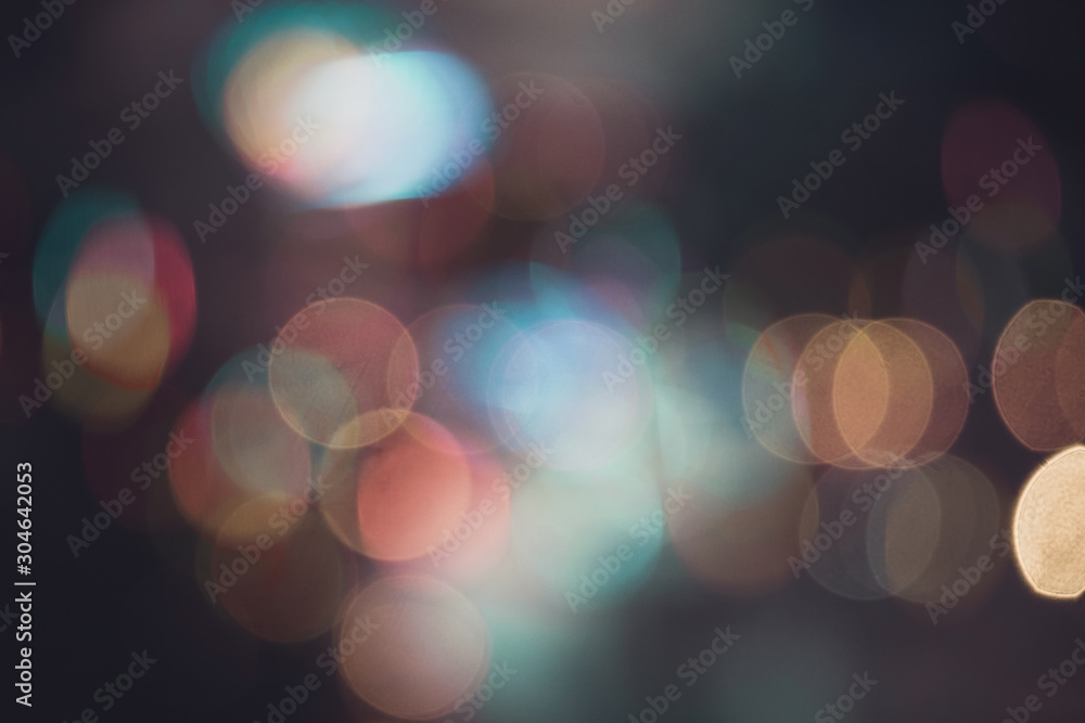 Fototapeta premium Abstract blur light bokeh background, vintage tone