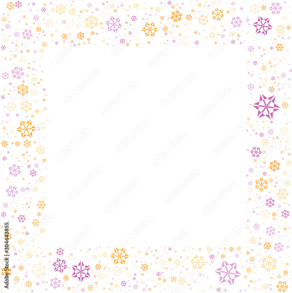 Frame with floral pattern