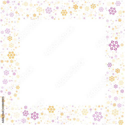 Frame with floral pattern