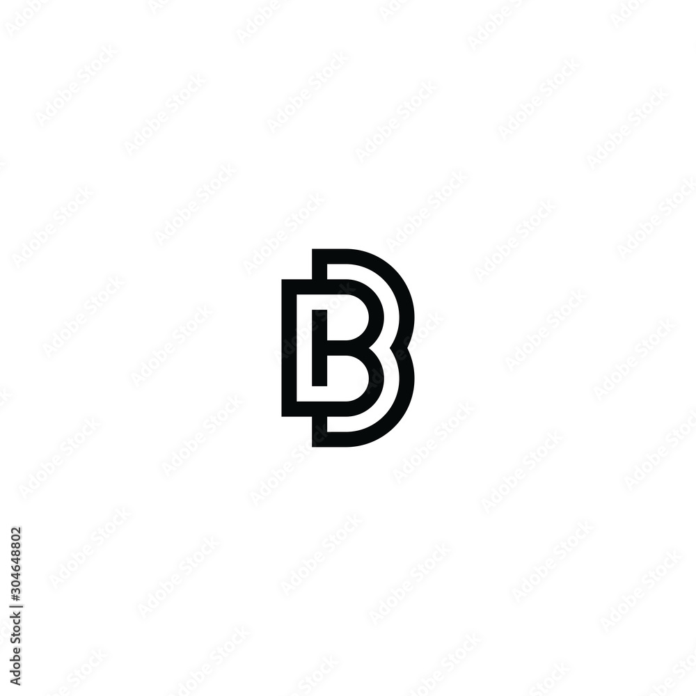 BB letter minimal simple logo vector icon template BB letter minimal simple logo vector icon template