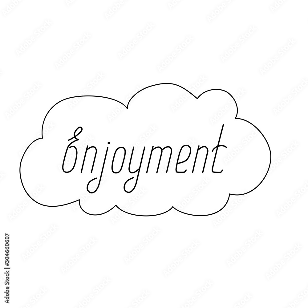 tekst enjoyment, banner, lenta. tekst enjoyment, banner, lenta.
