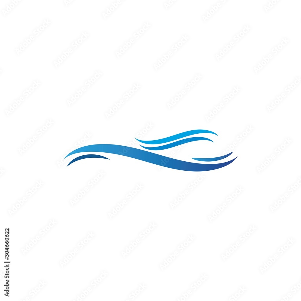 Fototapeta premium Wektor ikona fali wody