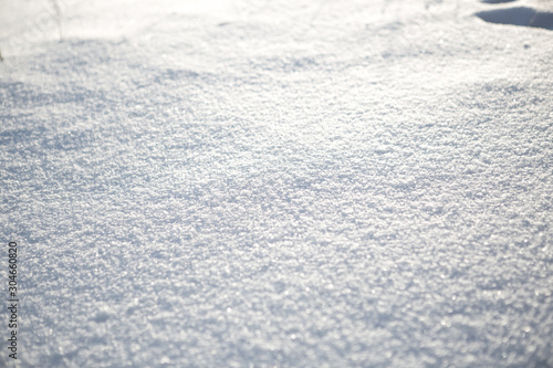Close up of fresh snow great as a background Nature winter landscape