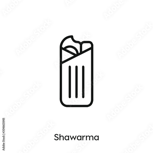 shawarma icon vector. shawarma icon vector symbol illustration. Modern simple vector icon for your design. shawarma icon vector	