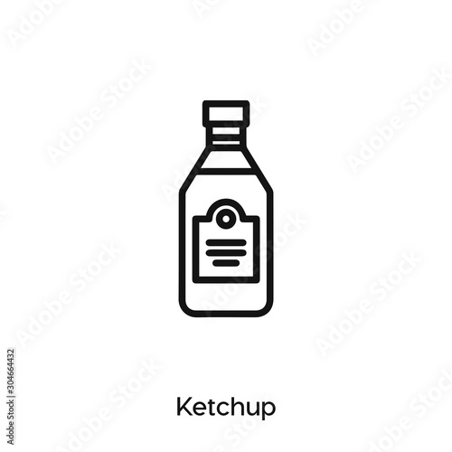 ketchup icon vector sign symbol