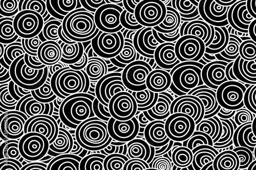 Black seamless pattern
