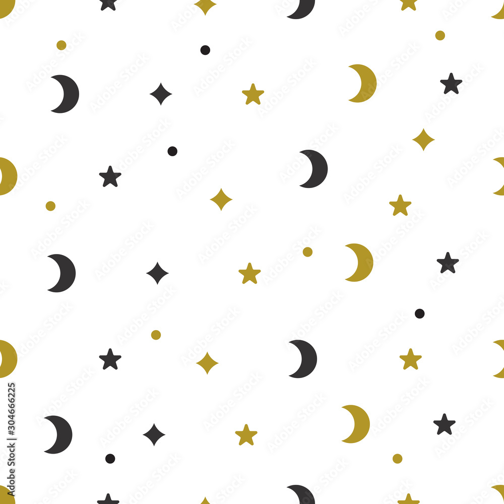 seamless pattern with moon seamless pattern with moon
