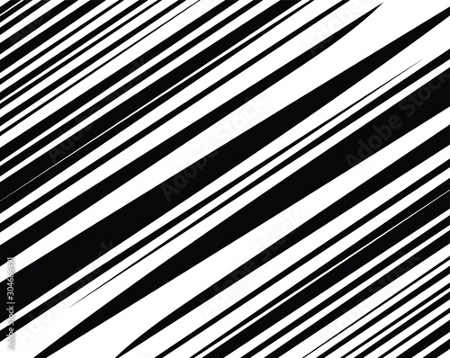 Digital image with a psychedelic stripes Wave design black and white. Optical art background. Texture with wavy  curves lines. Vector illustration