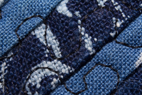 the structure of fabric close up