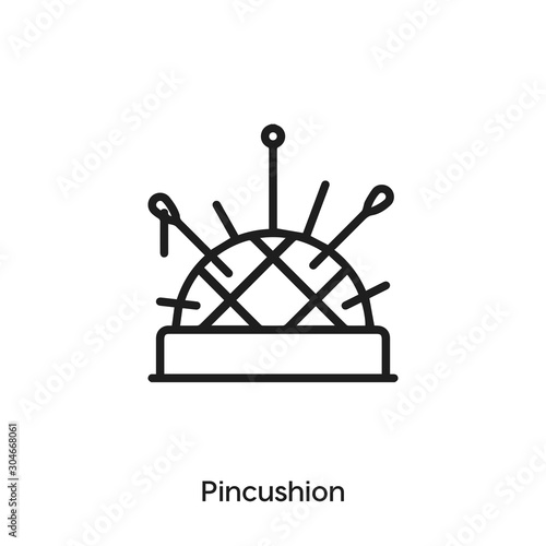 pincushion icon vector