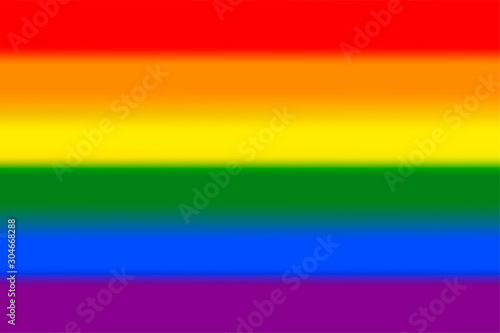 Blurred LGBT Pride Flag. Rainbow symbol of lesbian, gay, bisexual and transgender LGBT people. Vector illustration of a sign of love, tolerance and equality