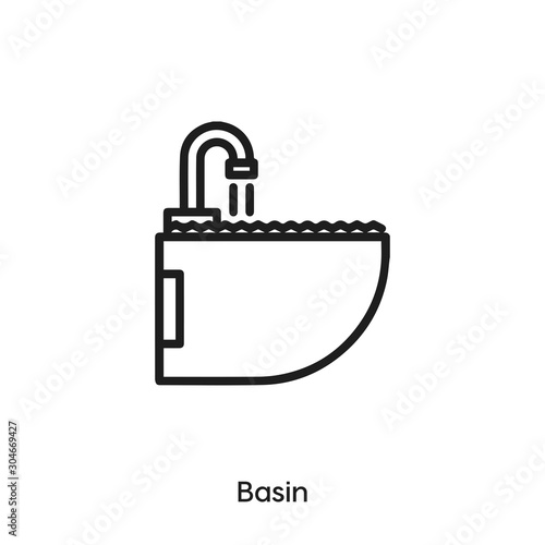 basin icon vector