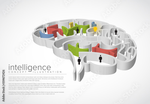 Intelligence conceptual illustration