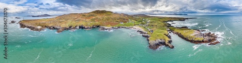 Aerial view of the Rosguil Pensinsula by Doagh - Donegal, Ireland photo