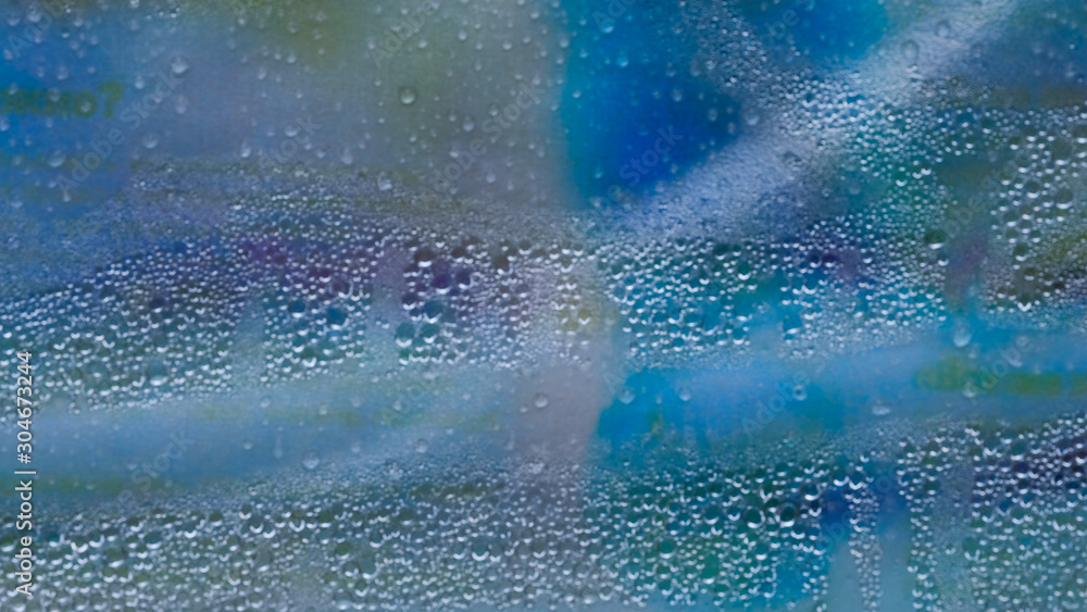 water drops on a blue abstract background. water drops on a blue abstract background.