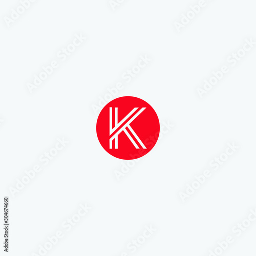 K letter icon logo vector free download
