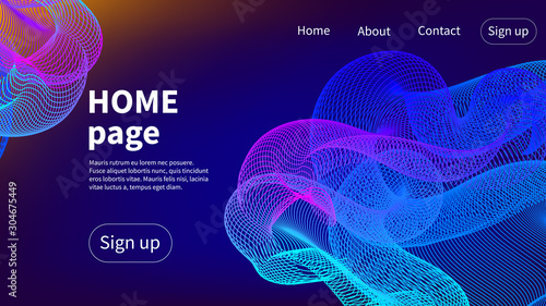 Homepage vector design