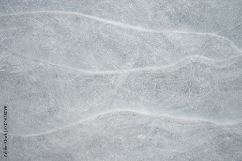 Ice on the river, top view. Natural texture, icy background.