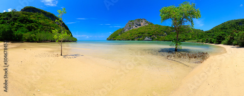 Deserted tropical beach