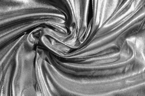 Silver shiny fabric for hol...