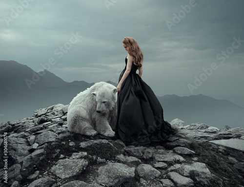 girl with the polar bear