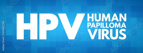 HPV - Human Papilloma Virus acronym, medical concept background