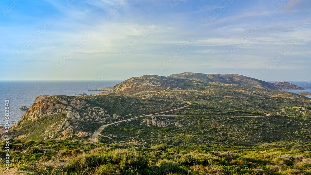 Corsica is a beautiful french island in Mediterranean sea