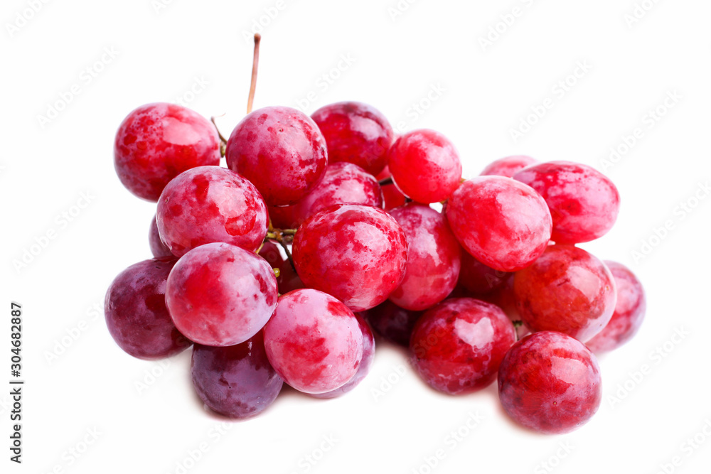 Ripe red bunch of grapes