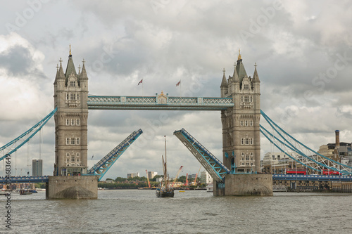 Tower Bridge in the City of London. This iconic bridge opened in 1894 and is used by some 40,000 people a day