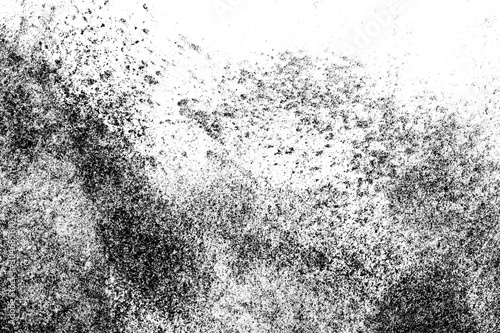 black sand isolated on whit...