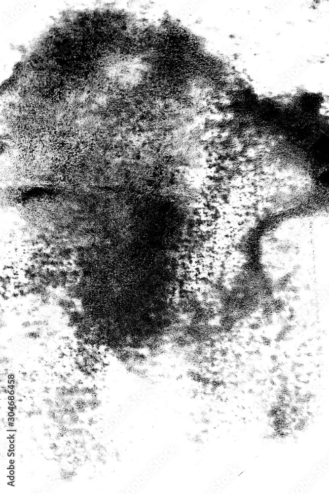 Fototapeta black sand isolated on white background