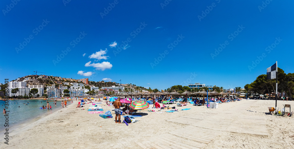 Obraz premium Beach at Santa Ponca, Andratx region, Mallorca, Balearic Islands, Spain