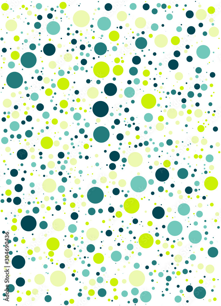 Green color bubble background