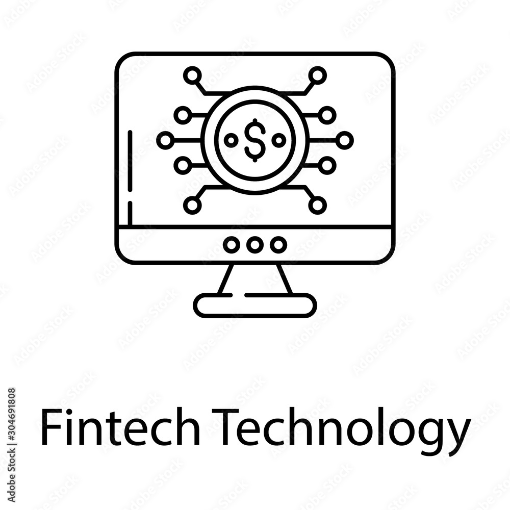  Fintech Technology Vector 
