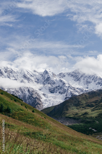 Peak Shkhara Zemo Svaneti, Georgia. The main Caucasian ridge