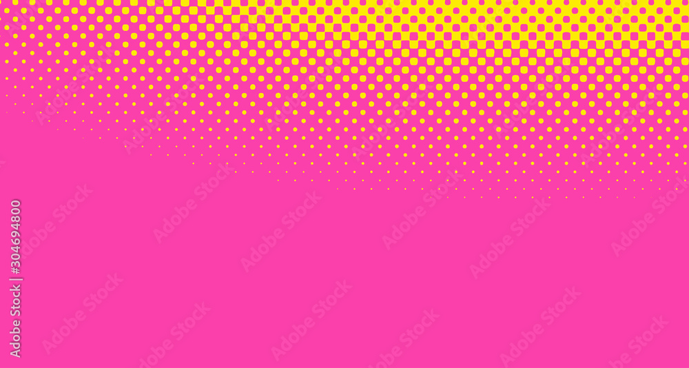 Pink halftone pop art background abstract vector comics style blank layout template with clouds beams and isolated dots pattern. For sale banner for your designe 1960s. with copy space eps10 Pink halftone pop art background abstract vector comics style blank layout template with clouds beams and isolated dots pattern. For sale banner for your designe 1960s. with copy space eps10