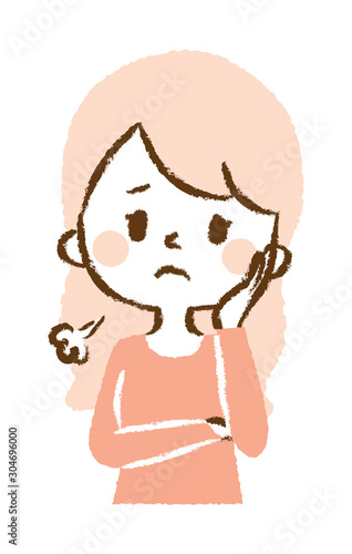 to be worried about something