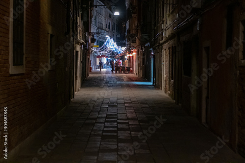 City life in a street of Venice, Italy © Gnac49