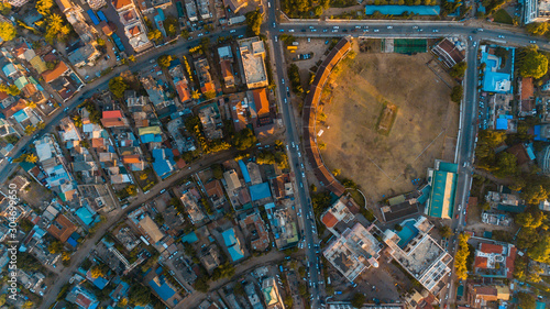 aerial view of the haven of peace, city of Dar es Salaam