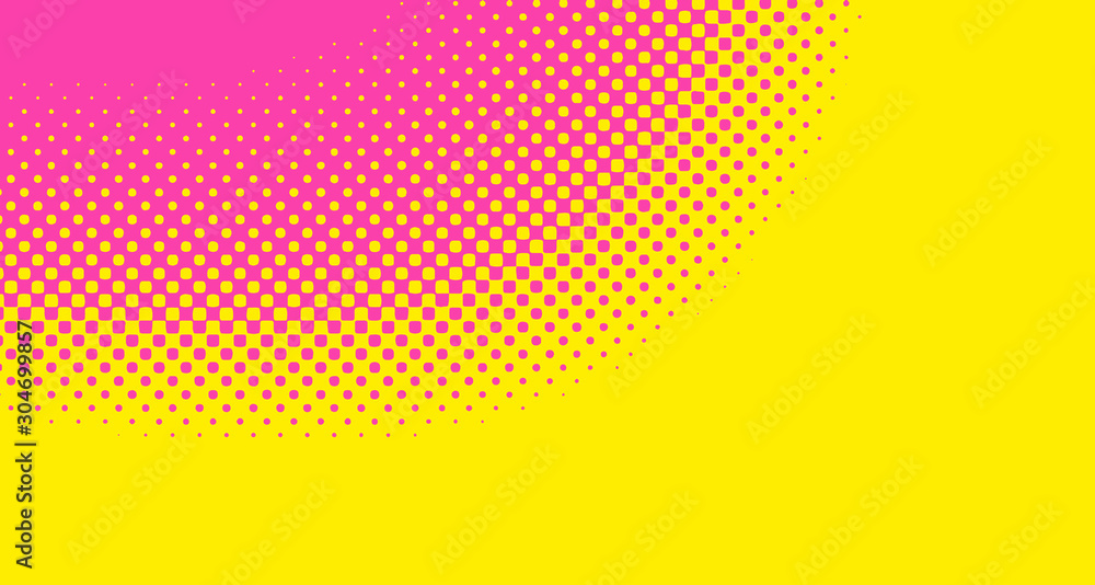 Pink halftone pop art background abstract vector comics style blank layout template with clouds beams and isolated dots pattern. For sale banner for your designe 1960s. with copy space eps10 Pink halftone pop art background abstract vector comics style blank layout template with clouds beams and isolated dots pattern. For sale banner for your designe 1960s. with copy space eps10