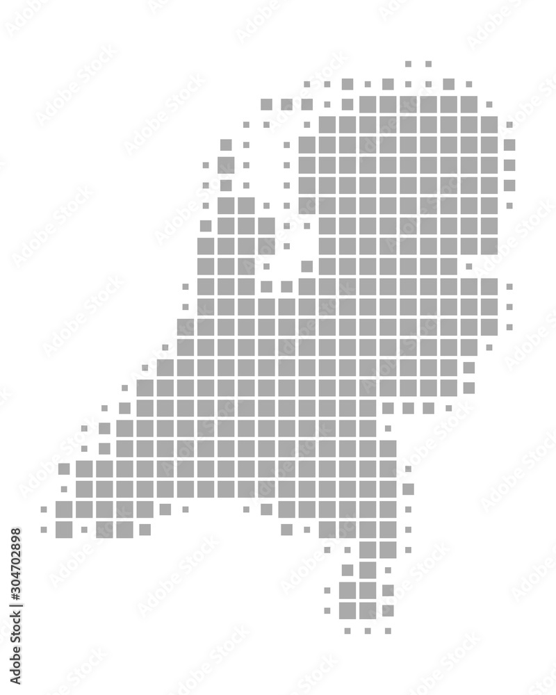 Fototapeta premium Karte der Niederlande