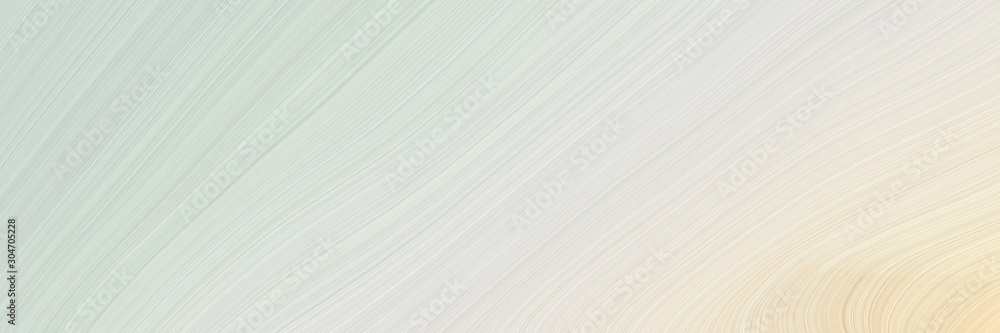 Fototapeta premium modern curvy waves background illustration with light gray, antique white and white smoke color