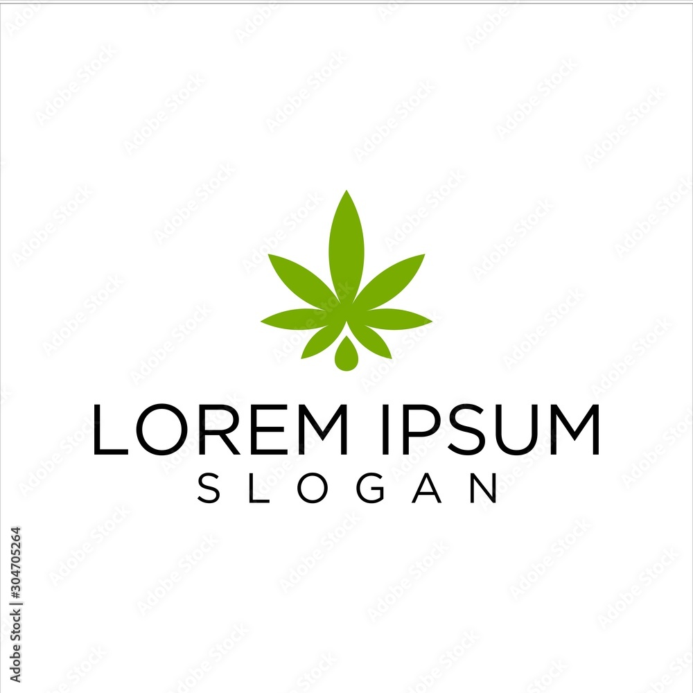 cannabis logo vector graphic modern abstract
