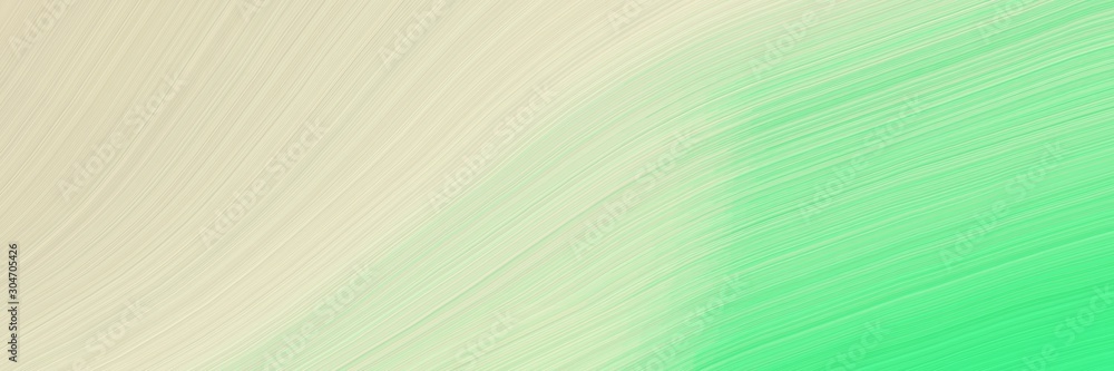 modern curvy waves background illustration with tea green, pastel green and light green color